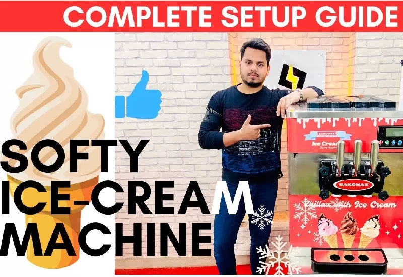 working of ice cream roll machine