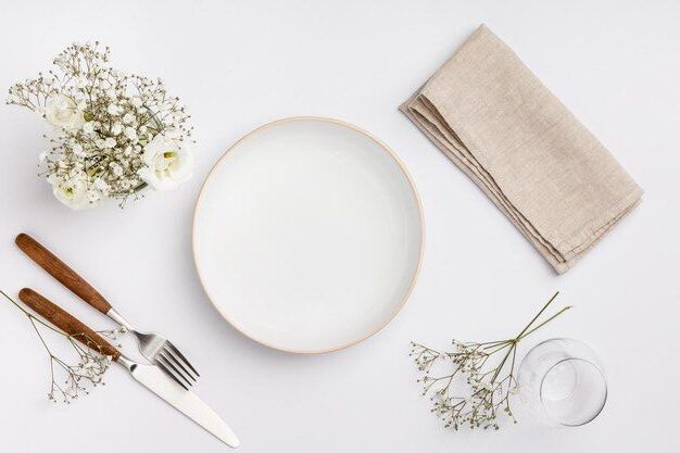 Different Plates in Hotel Dining